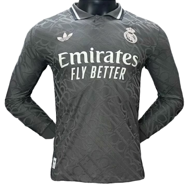 Camisa III Real Madrid 2024 2025 Adidas oficial manga comprida